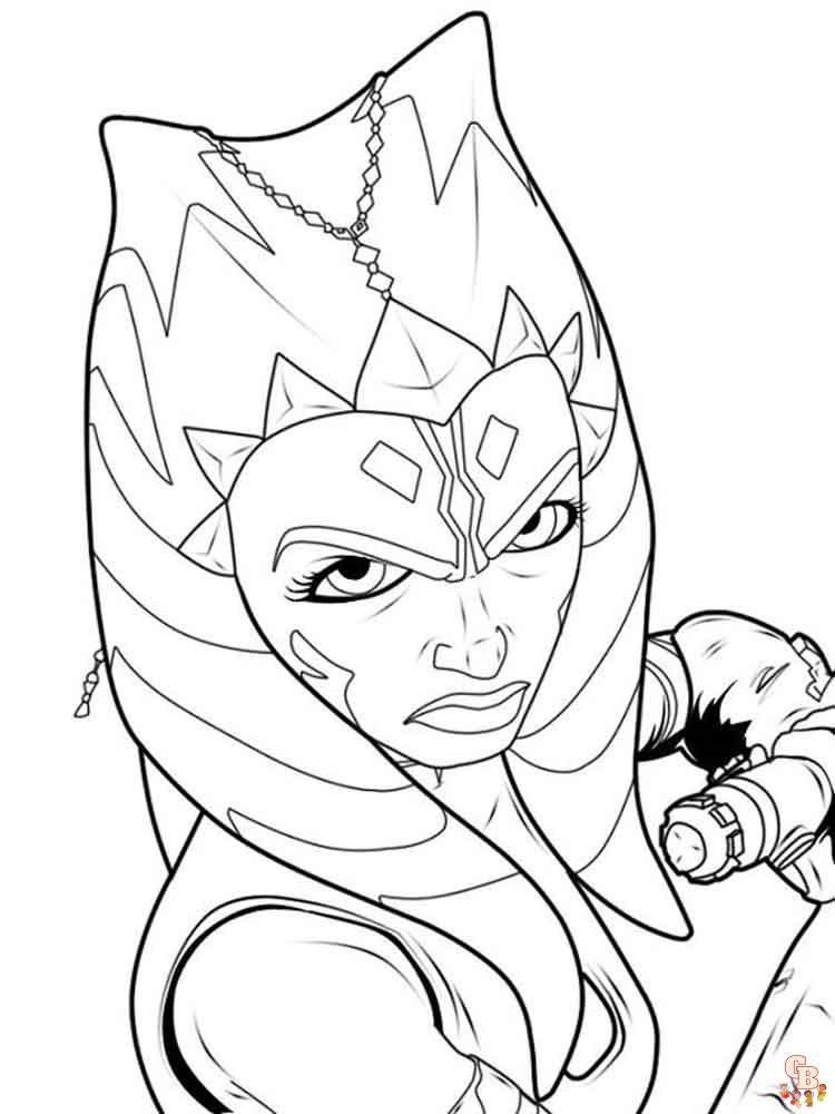 Ahsoka coloring pages