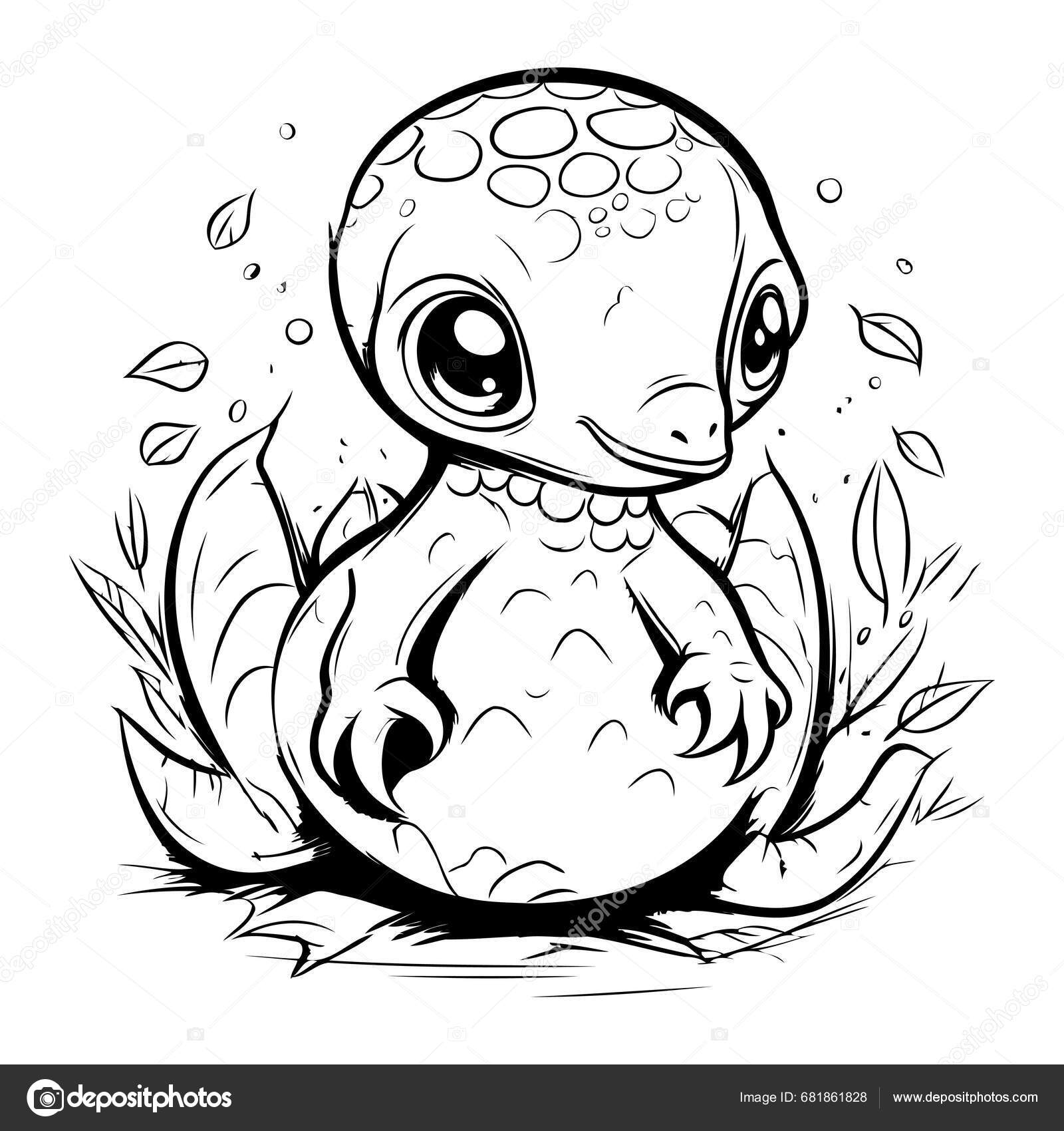 Ilustraciãn dibujos animados blanco negro del lindo libro para colorear vector de stock por ibrandify