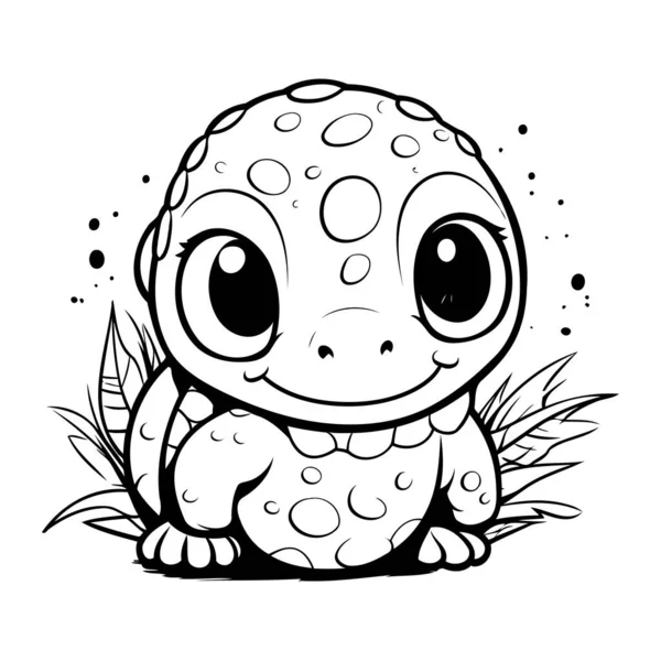 Ilustraciãn dibujos animados blanco negro del lindo libro para colorear vector de stock por ibrandify
