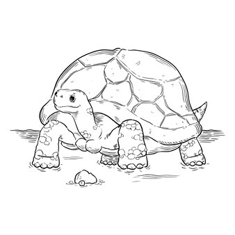 Pãgina imãgen de tortuga dierto