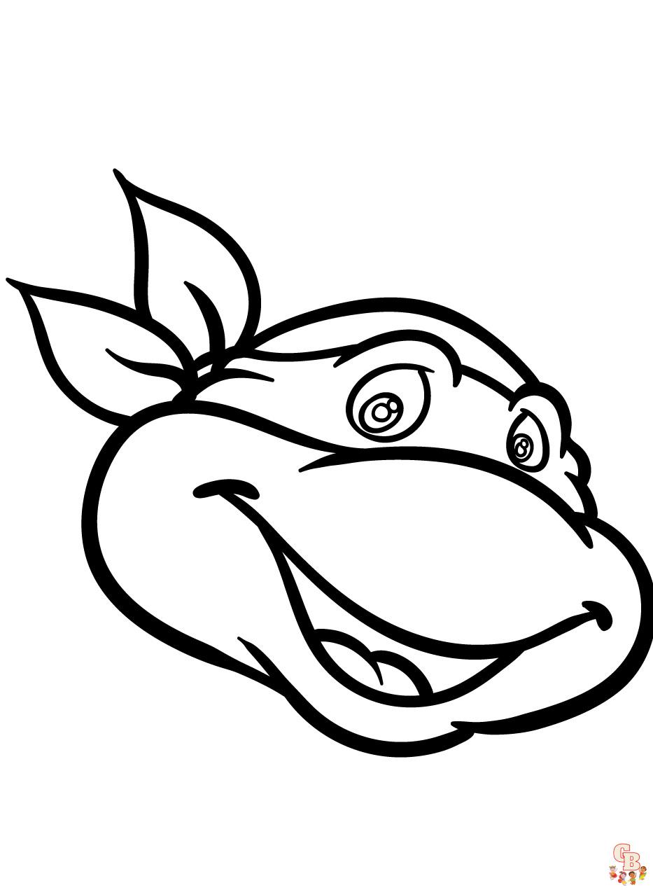 Estos dibujos de las tortugas ninja para colorear para niãos