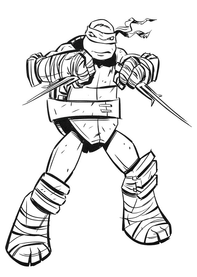Ð tortugas ninja para colorear