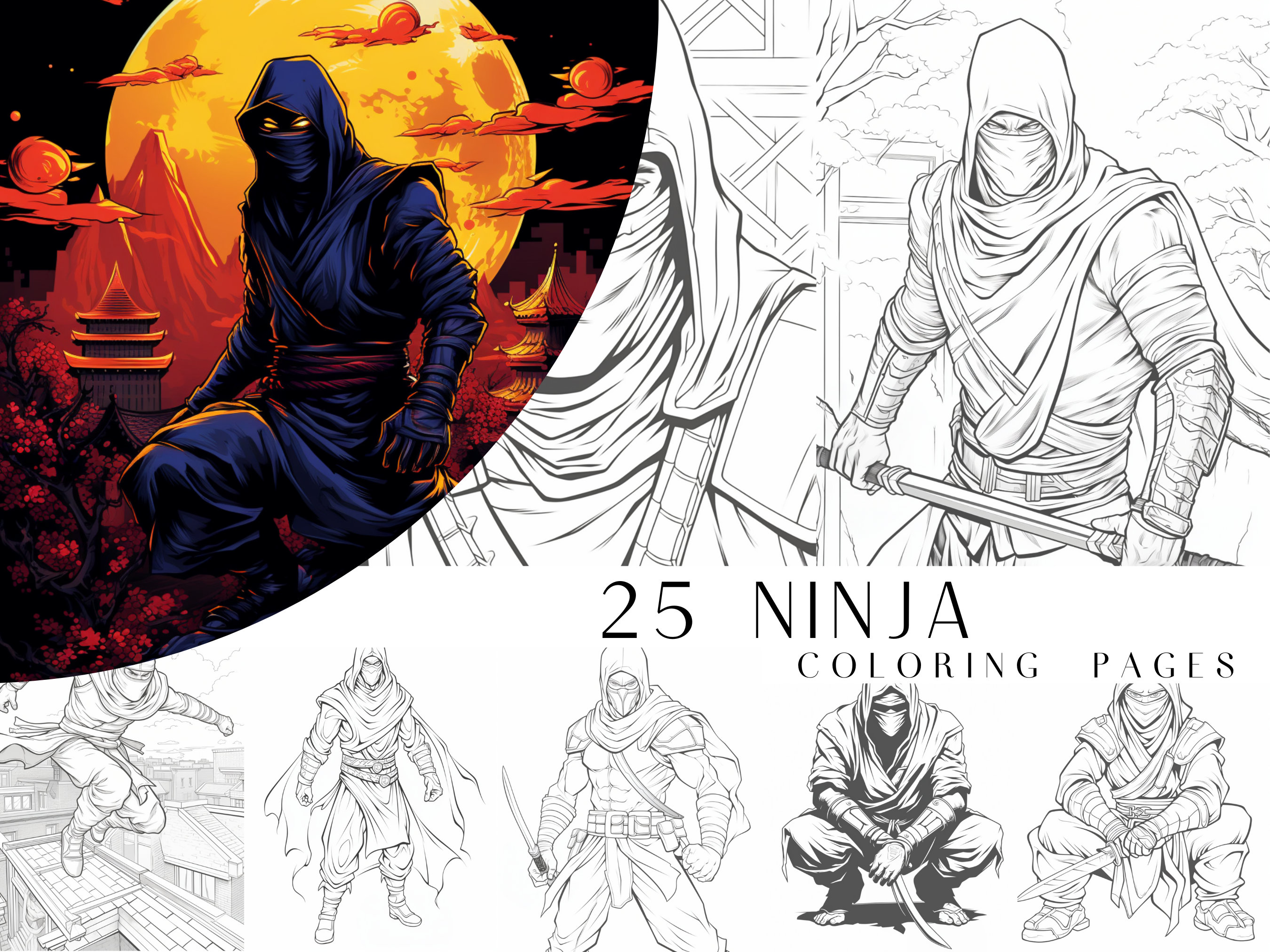 Ninja coloring