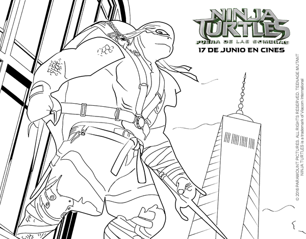 Download hd teenage mutant ninja turtles raphael coloring pages