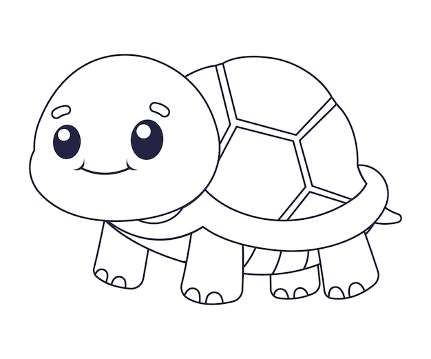 Turtle coloring page children images