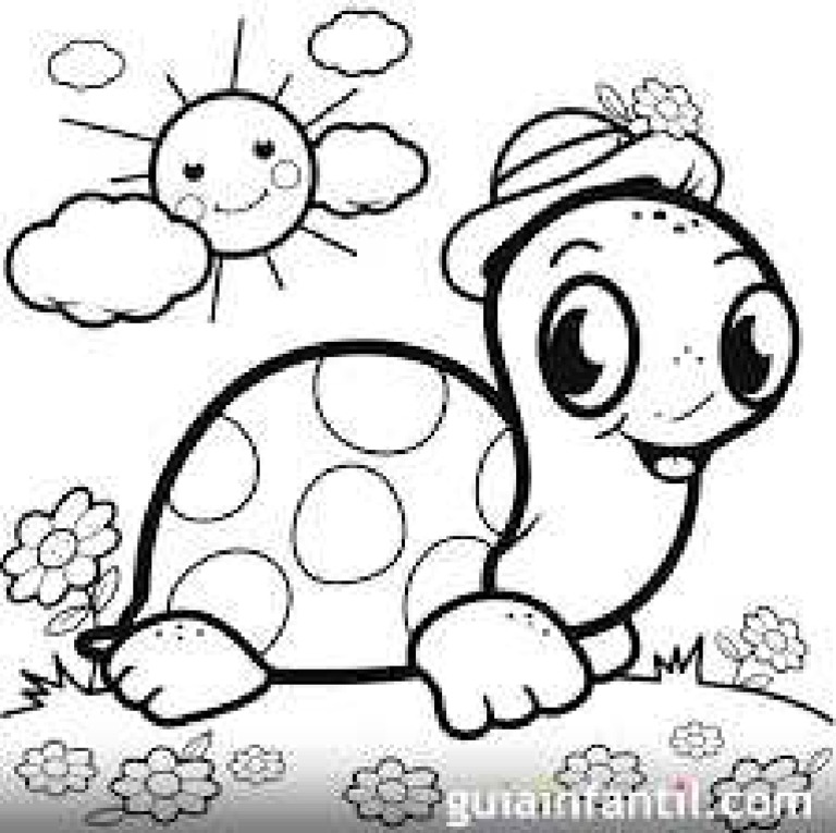 Tortuga para colorear pdf pdf