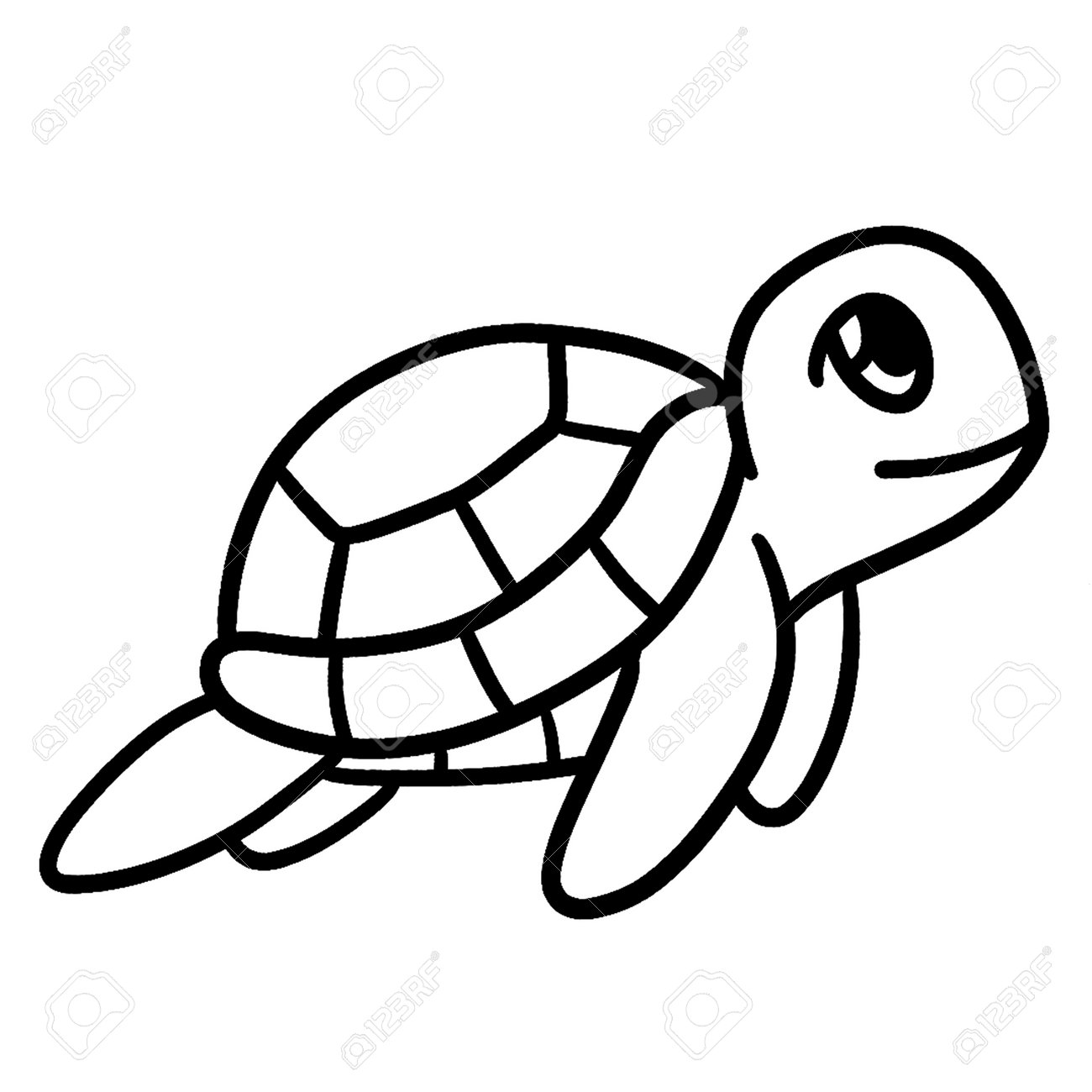 Sea turtle isolated coloring page for kids royalty free svg cliparts vectors and stock illustration image