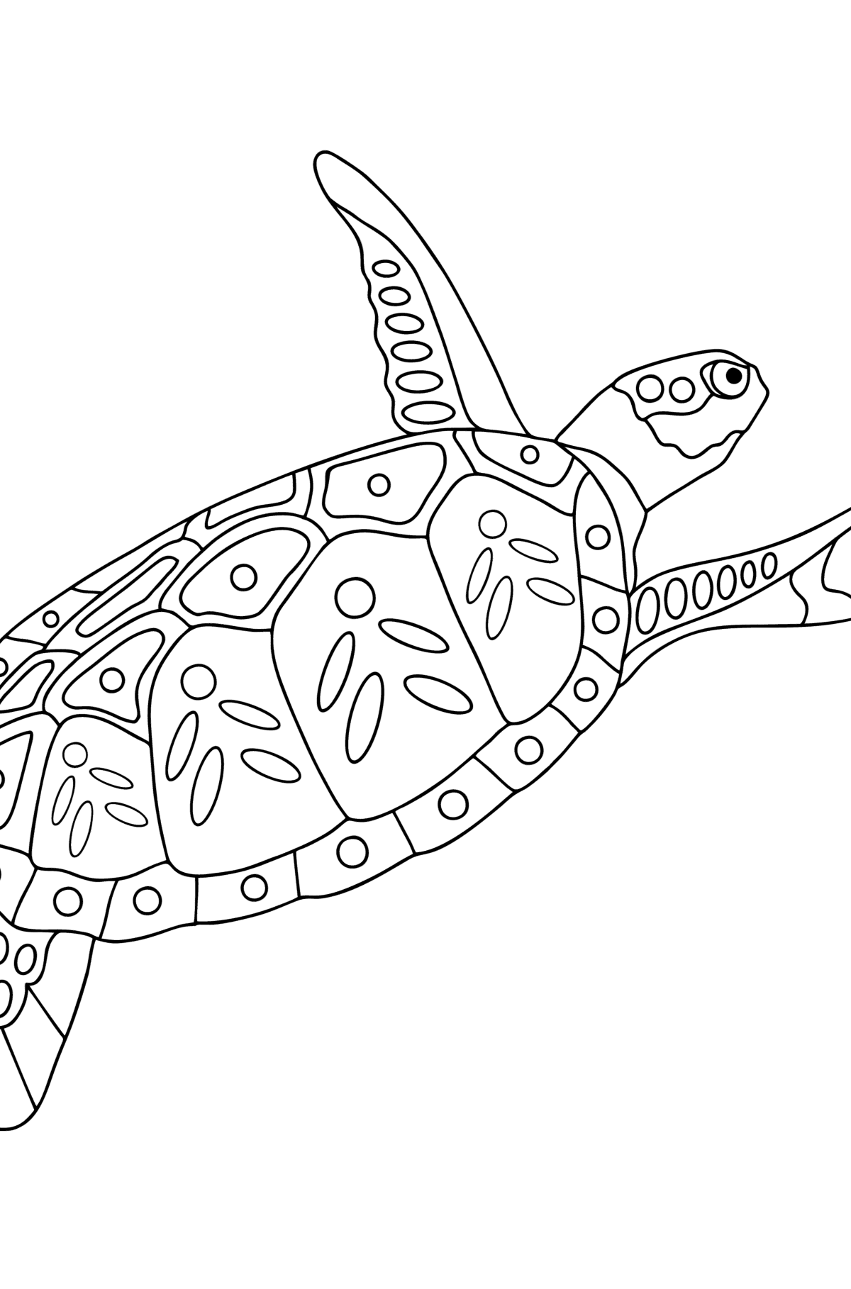 Dibujos tortugas para colorear