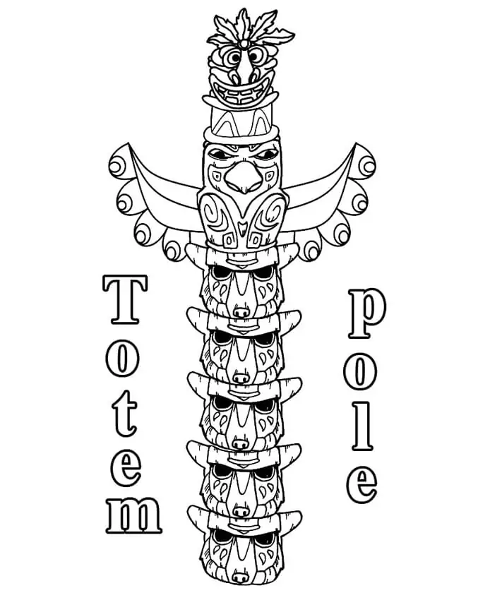 Totem pole malvorlagen