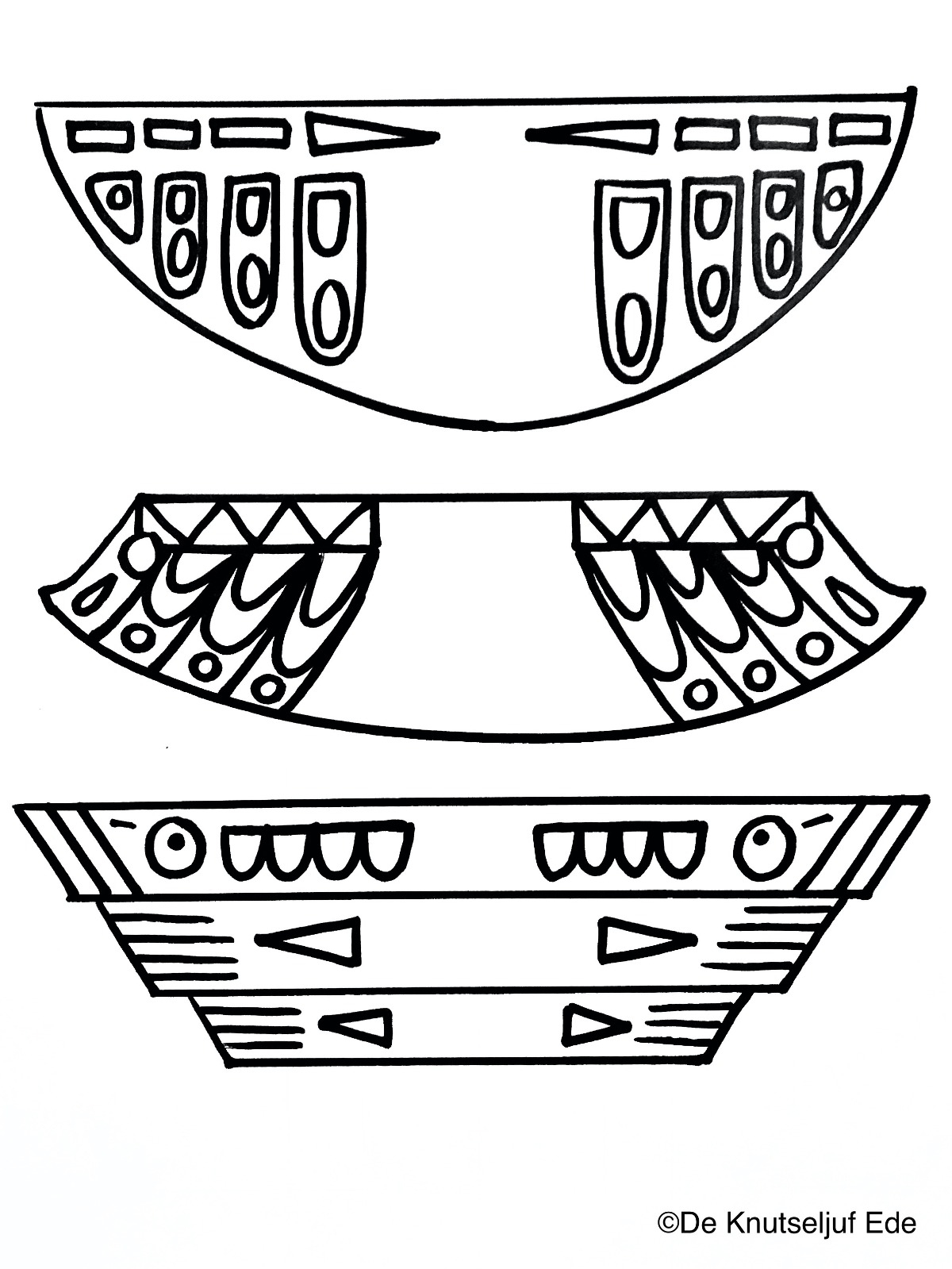 Indians totem pole crafting