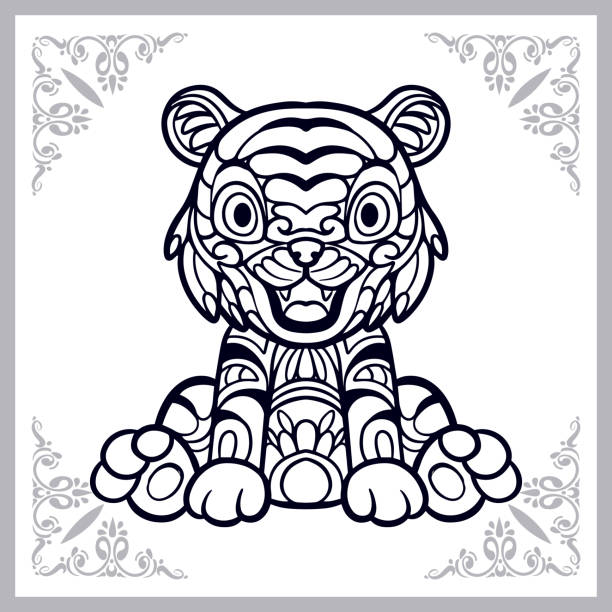 Totem pole animal templates drawing stock illustrations royalty