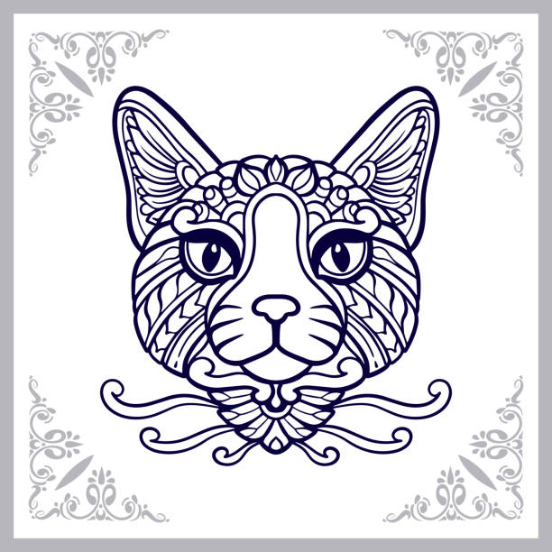 Totem pole animal templates stock illustrations royalty