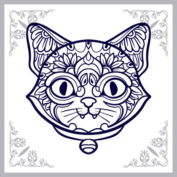 Totem pole animal templates stock illustrations royalty