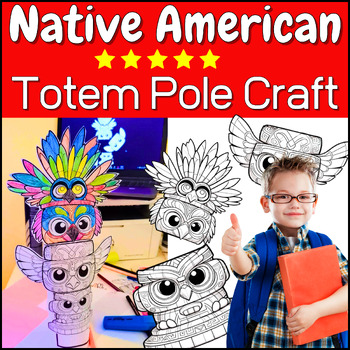 Totem pole coloring pages tpt