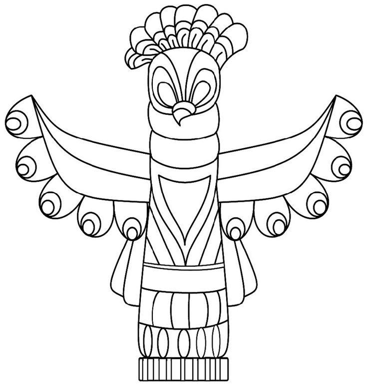 Totem pole coloring pages animal totem pole cool coloring pages totem pole drawing