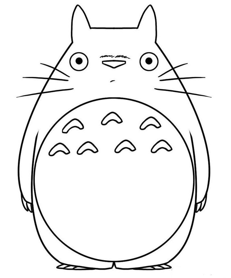 My neighbor totoro coloring pages printable for free download