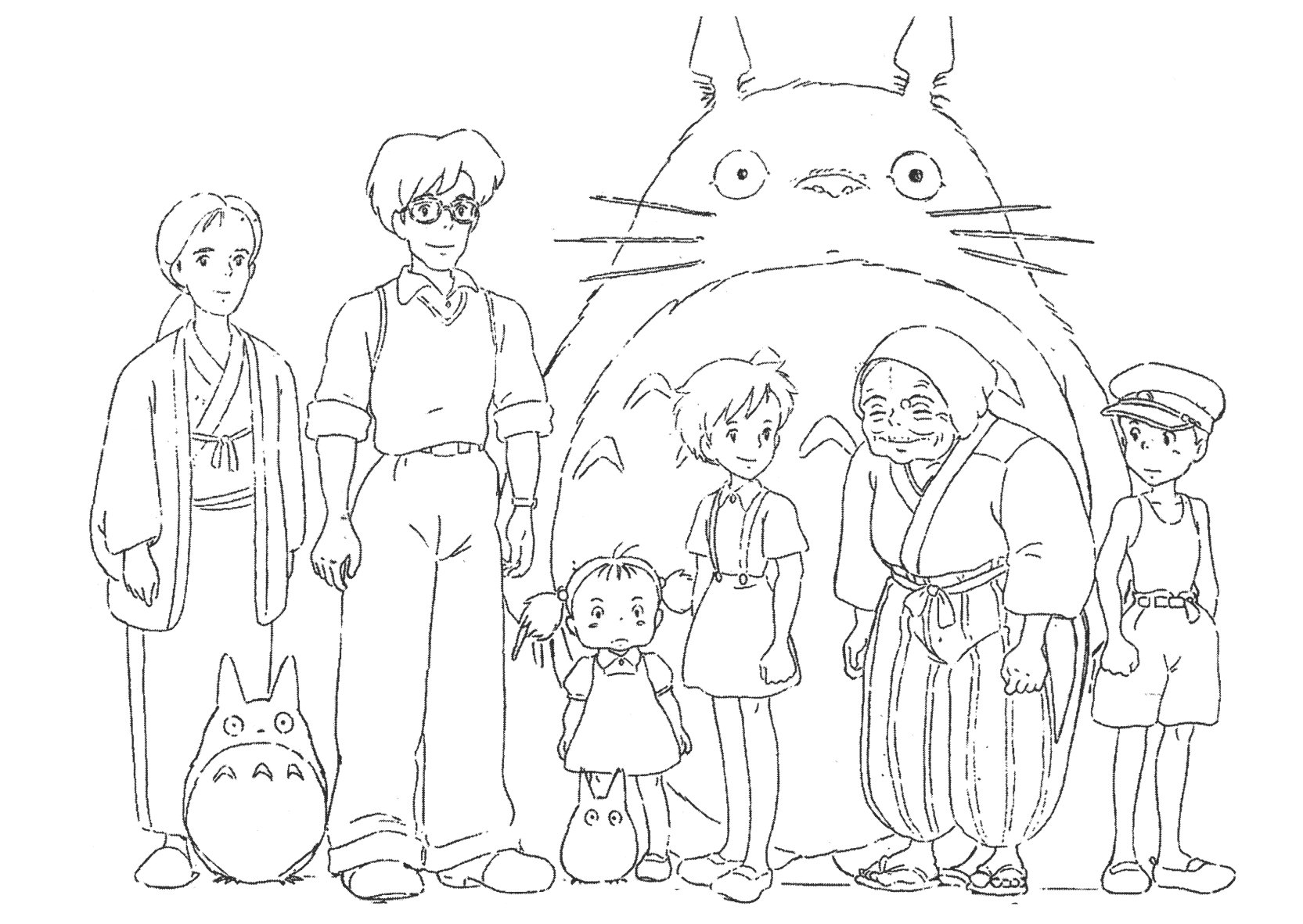 The best my neighbor totoro coloring pages