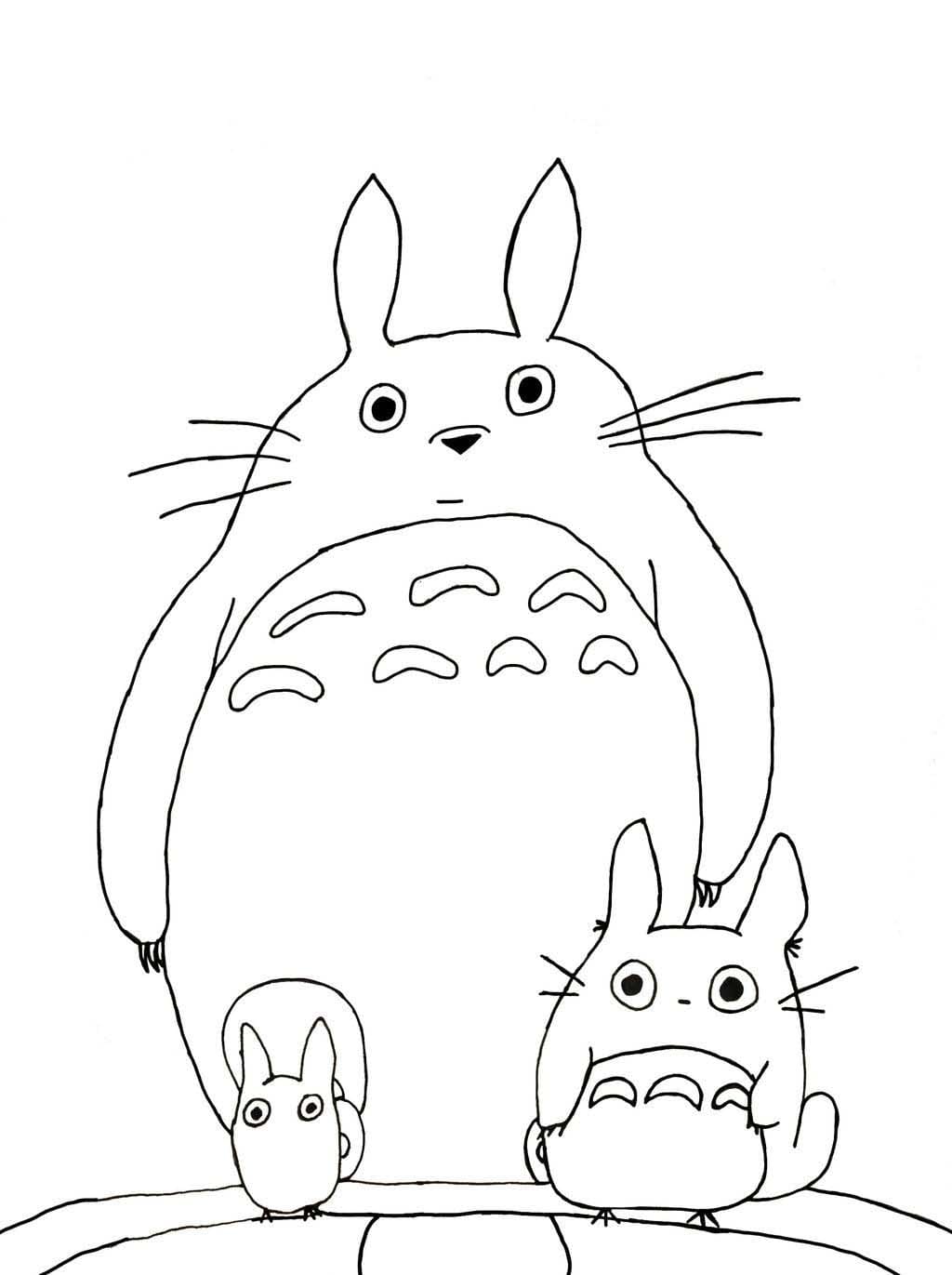 Free totoro coloring page