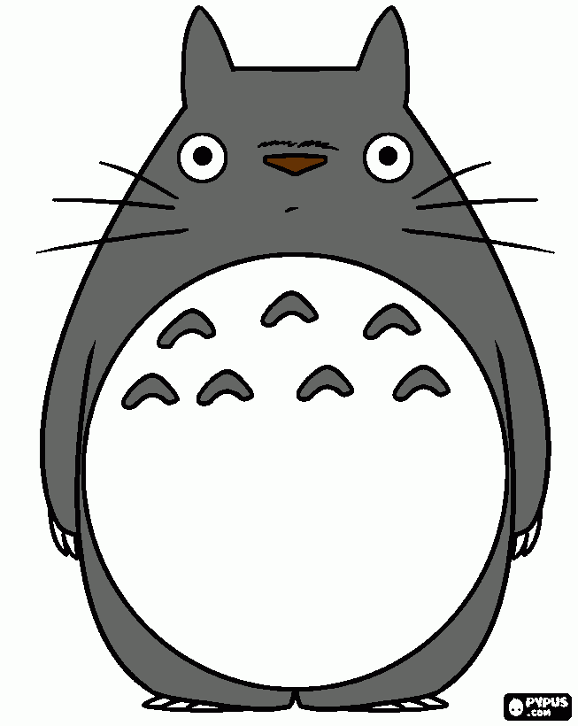 Totoro coloring page printable totoro