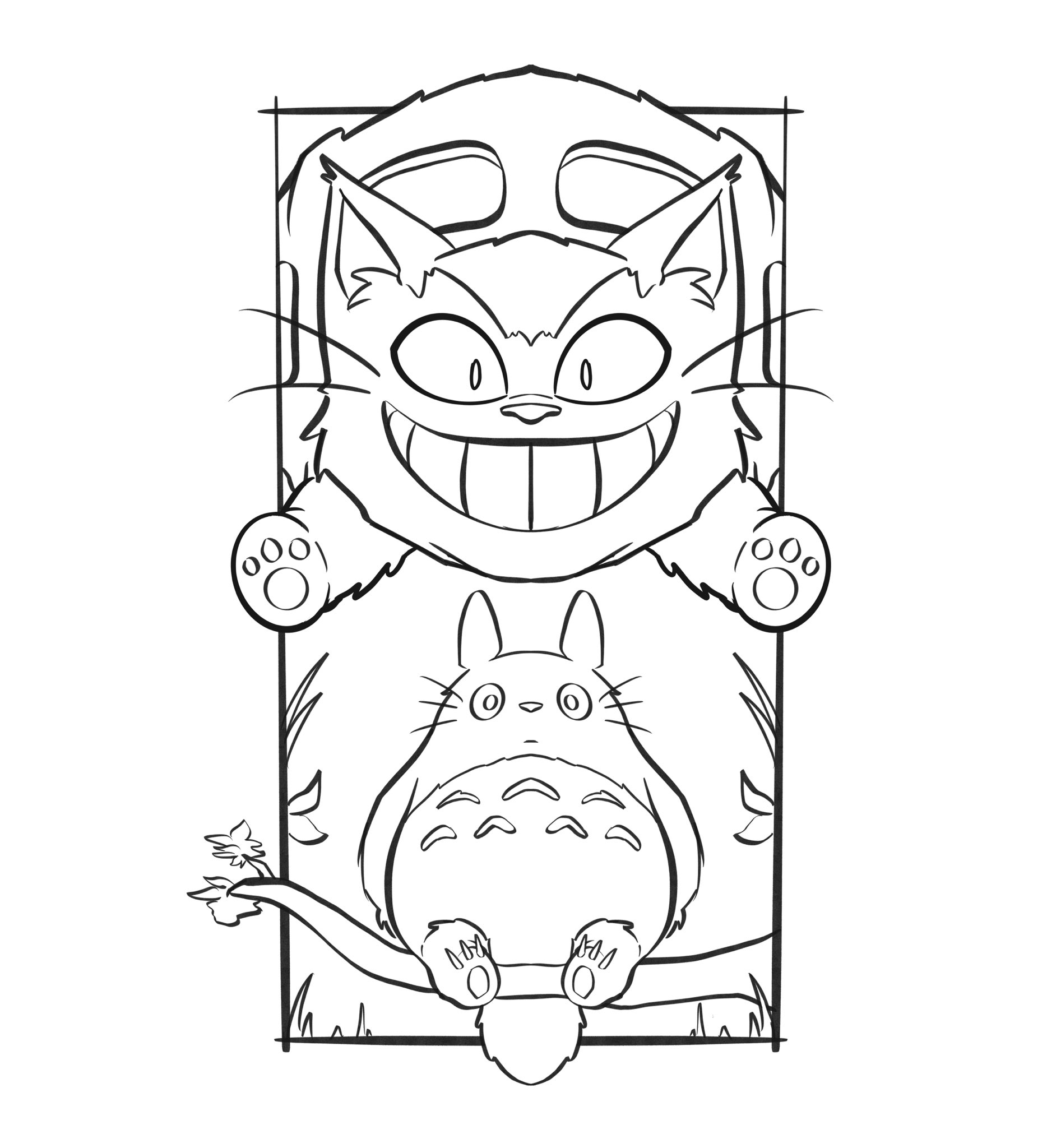 Picapap on x lineart for my new my neighbor totoro print this will be part of my uping studio ghibli print collection ing soon httpstcorcjlnsyin x