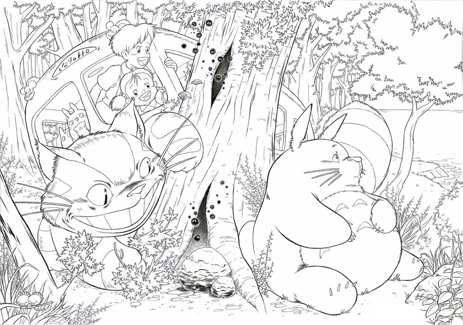 Totoro coloring pages