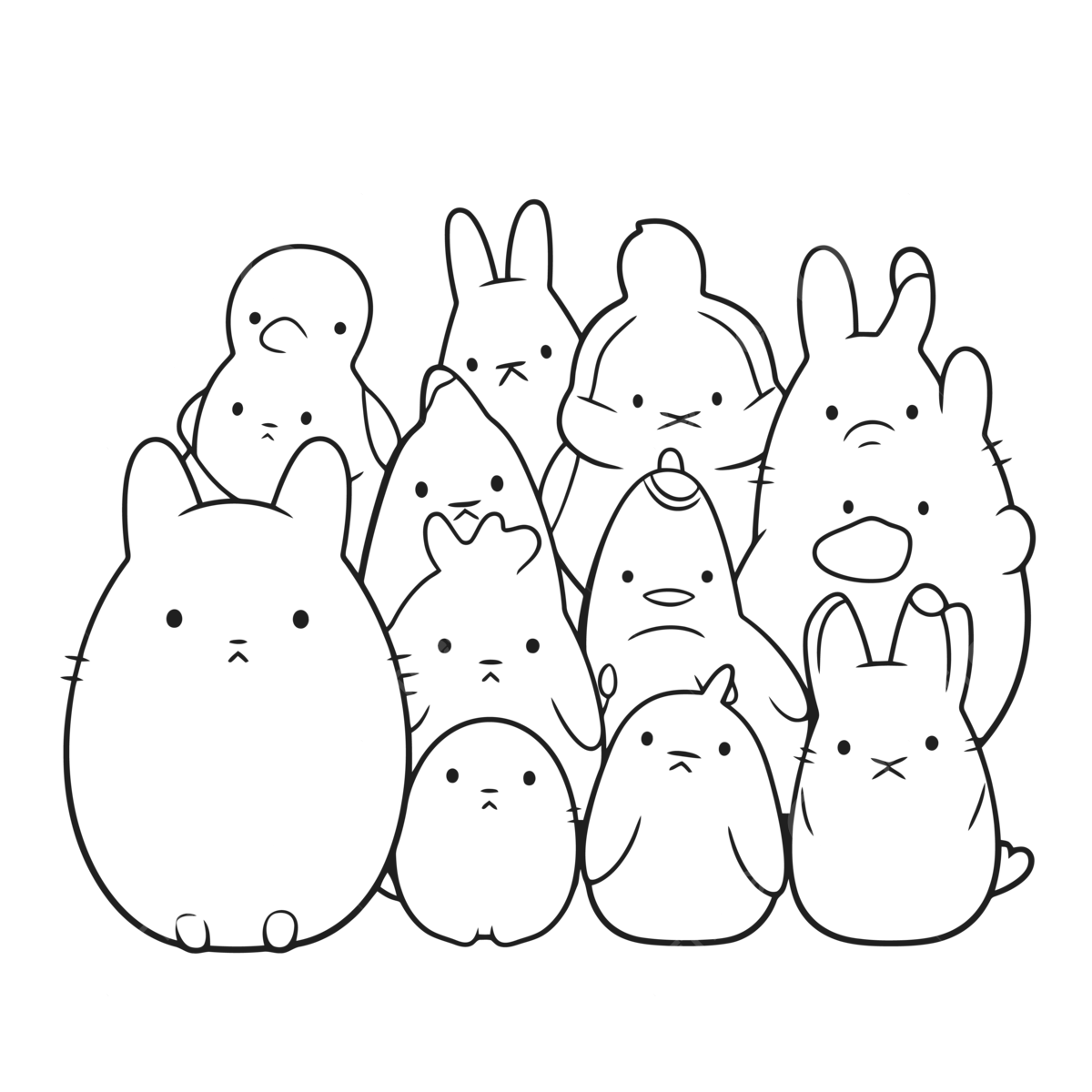 Totoro png vector psd and clipart with transparent background for free download