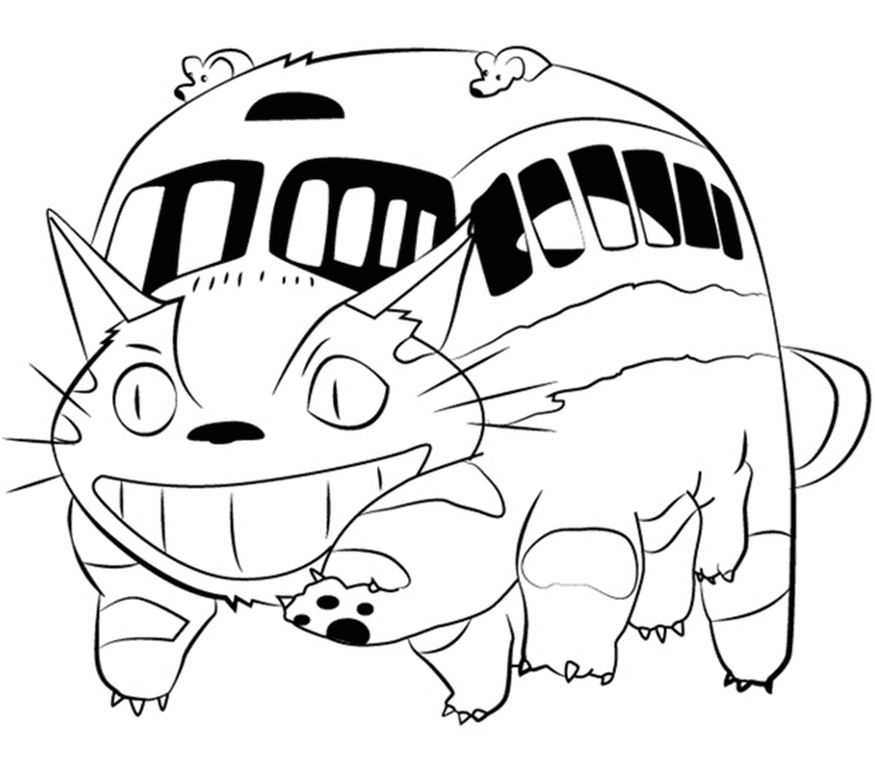 My neighbor totoro coloring pages printable for free download