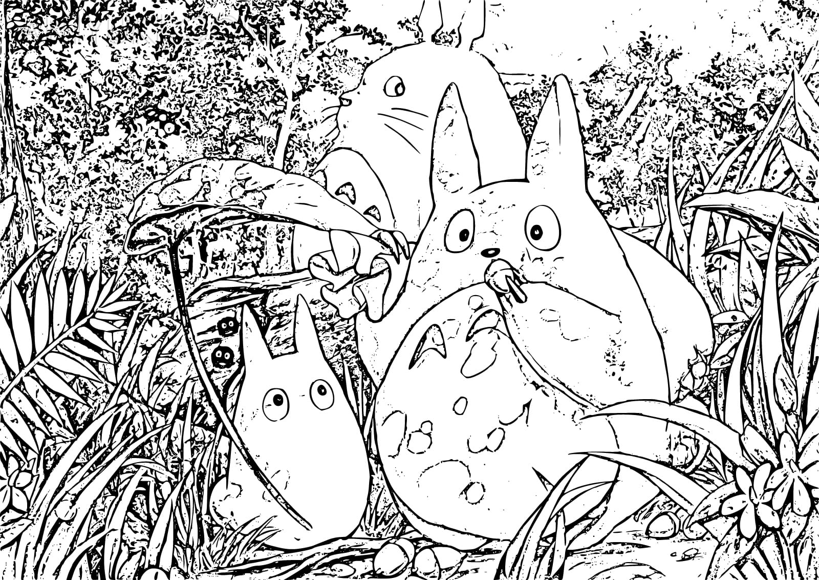 Totoro coloring pages