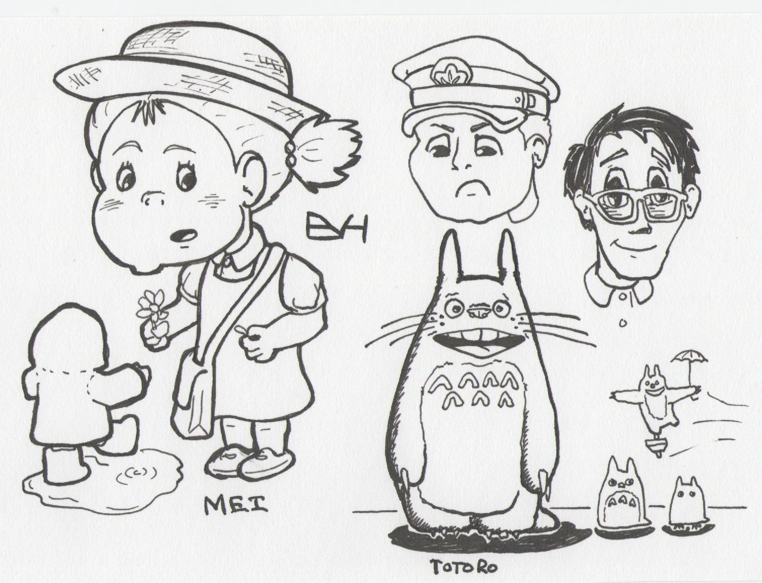 Doodle â my neighbor totoro doodle a day
