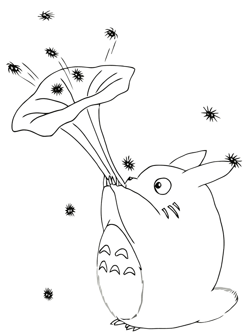 Printable totoro coloring pages