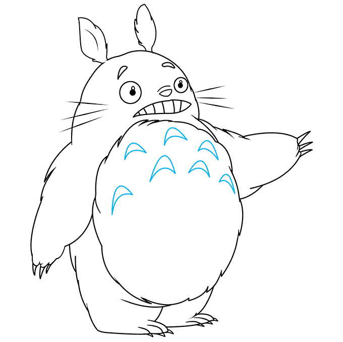 How to draw totoro
