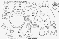 My neighbor totoro model sheets traditional animation