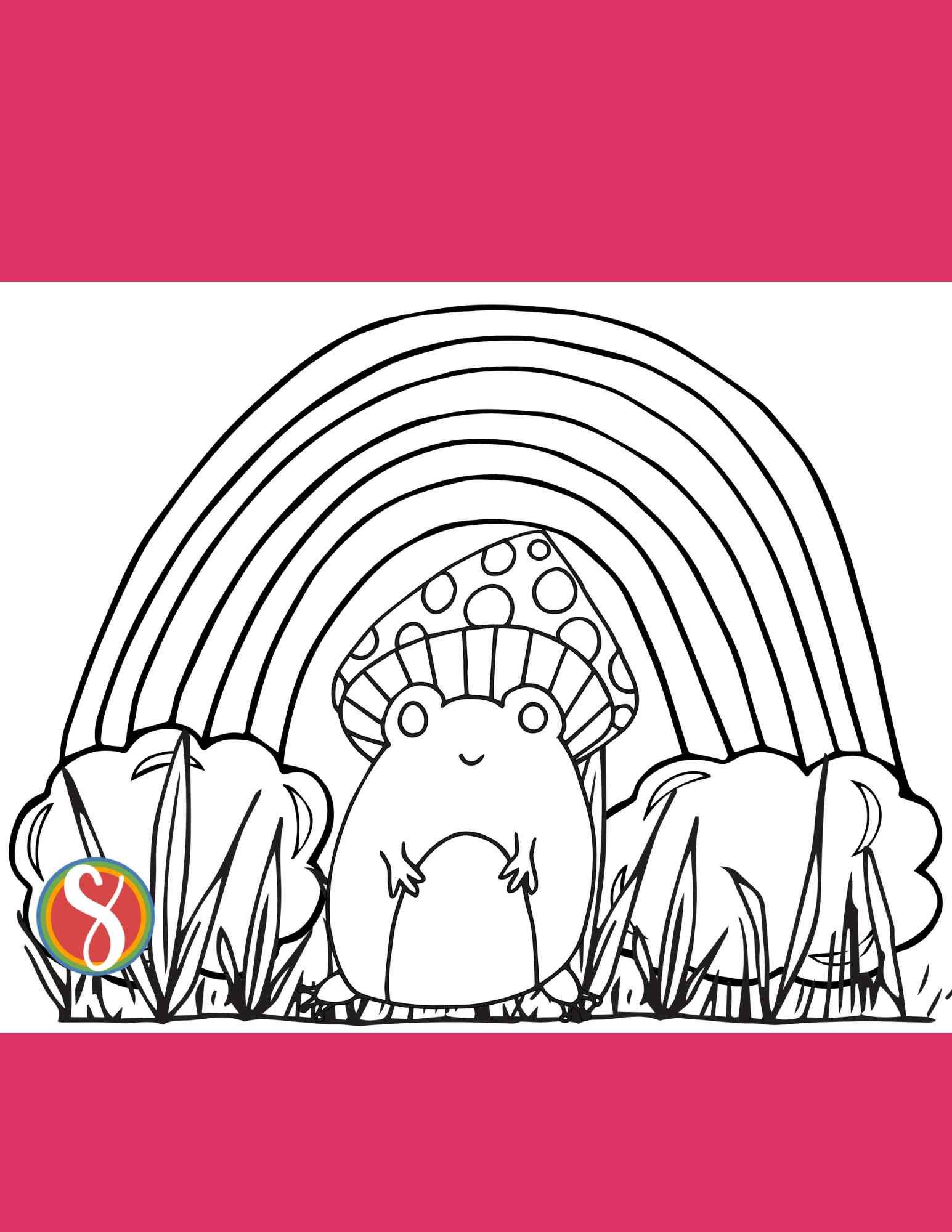 Free frog coloring pages â stevie doodles
