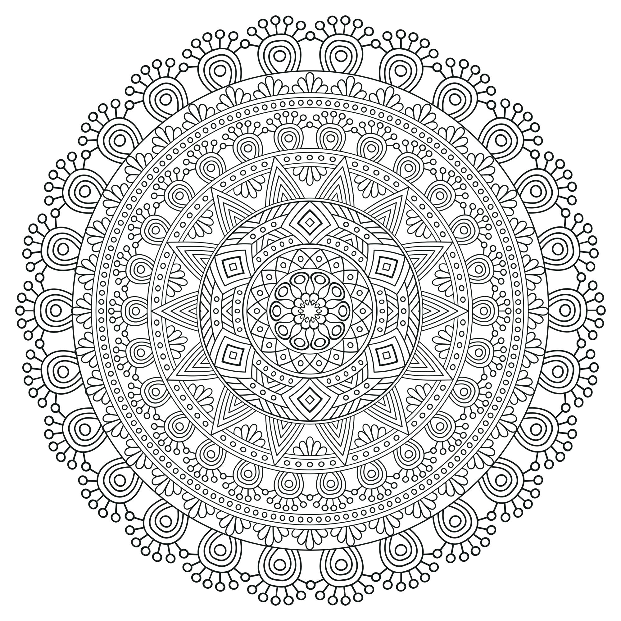 Mandala with multiple levels