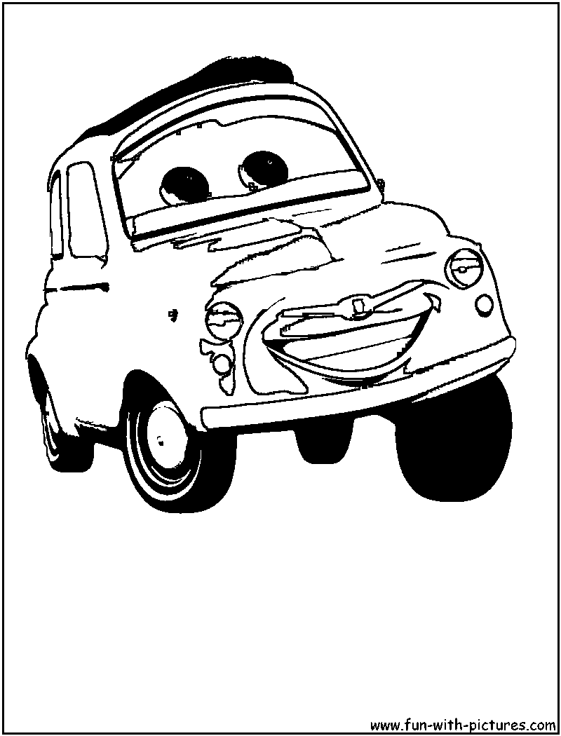 Disney cars coloring pages
