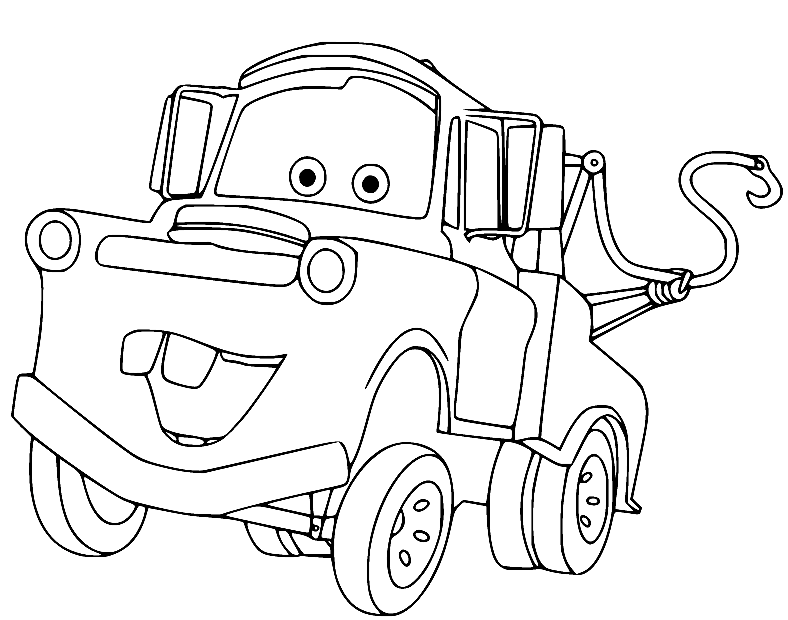 Mater coloring pages printable for free download