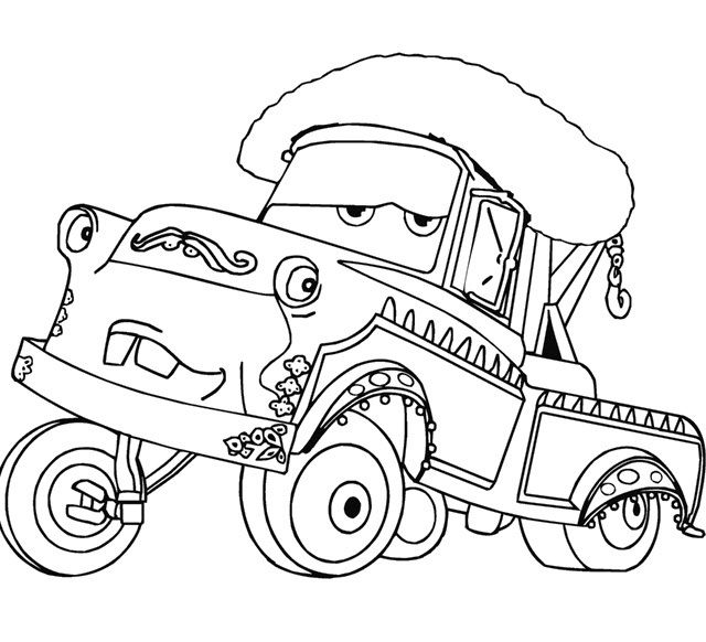 El martindor car cartoon coloring page
