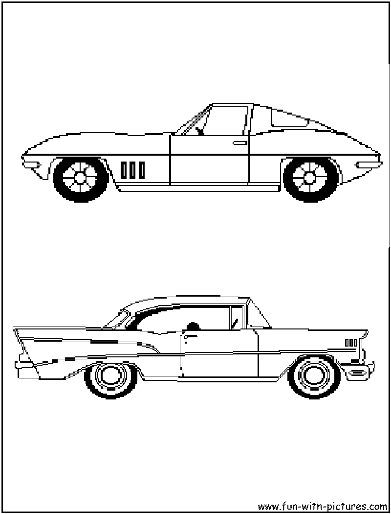 More cars coloring pages