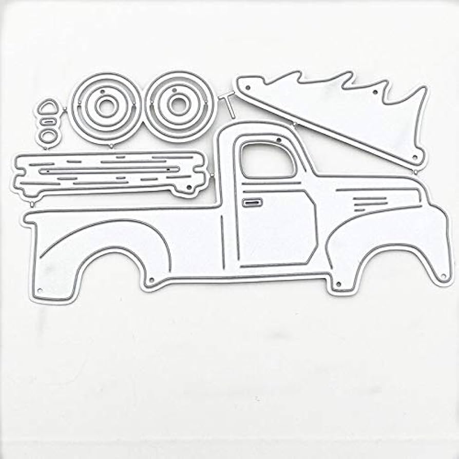 Oyalma truck metal cutting dies cars embossing mold diy scrapbooking paper mould custom cards punch stencils