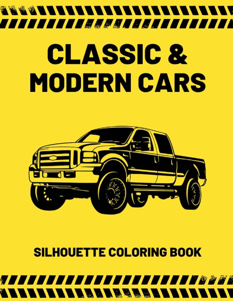 Classic and modern rs silhouette coloring book fun and easy one color illustrations for relaxation and having a pleasant time perfect for all ages pencil stencil books