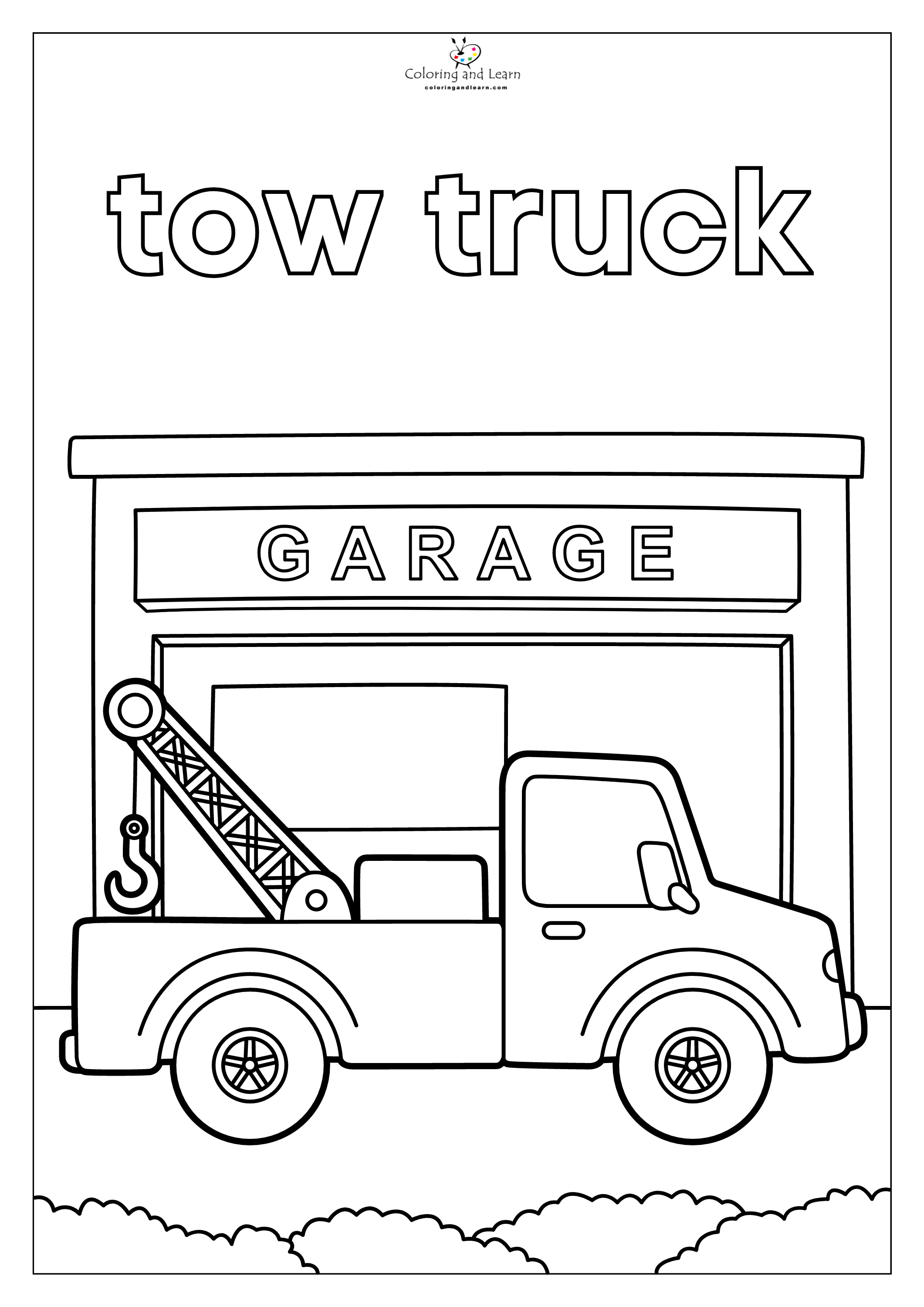 Vehicles coloring pages