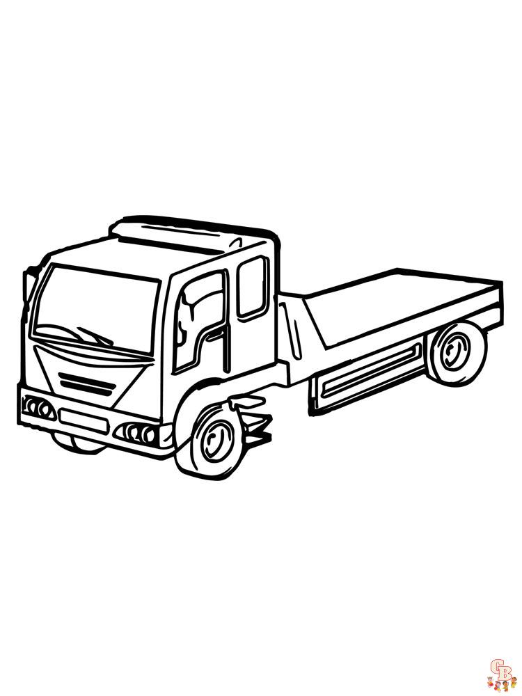 Tow truck coloring pages free printable and easy