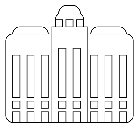 Office building emoji coloring page free printable coloring pages