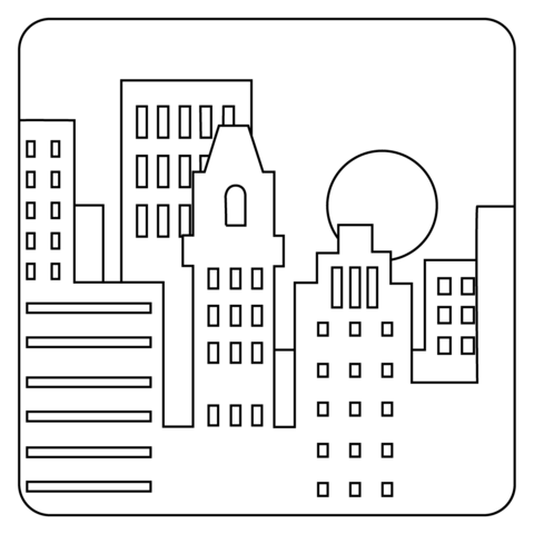Sunset emoji coloring page free printable coloring pages