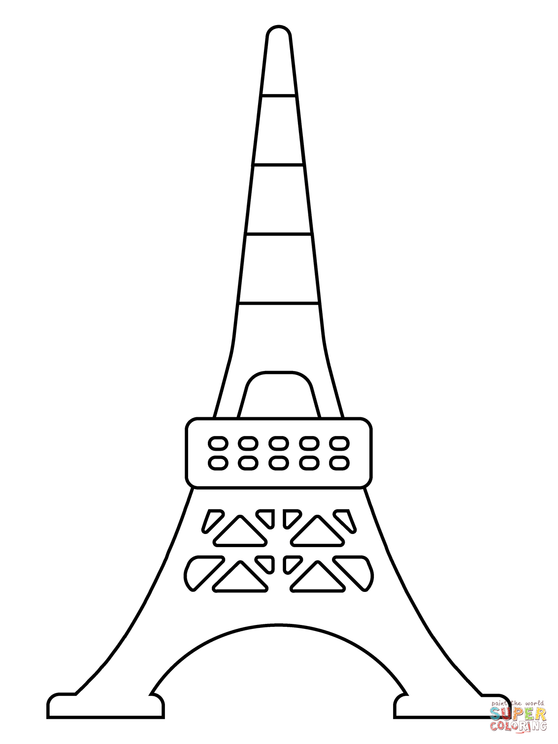 Tokyo tower emoji coloring page free printable coloring pages