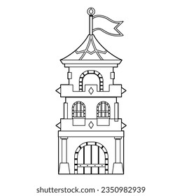 Vector cartoon eiffel tower emoji icon stock vector royalty free