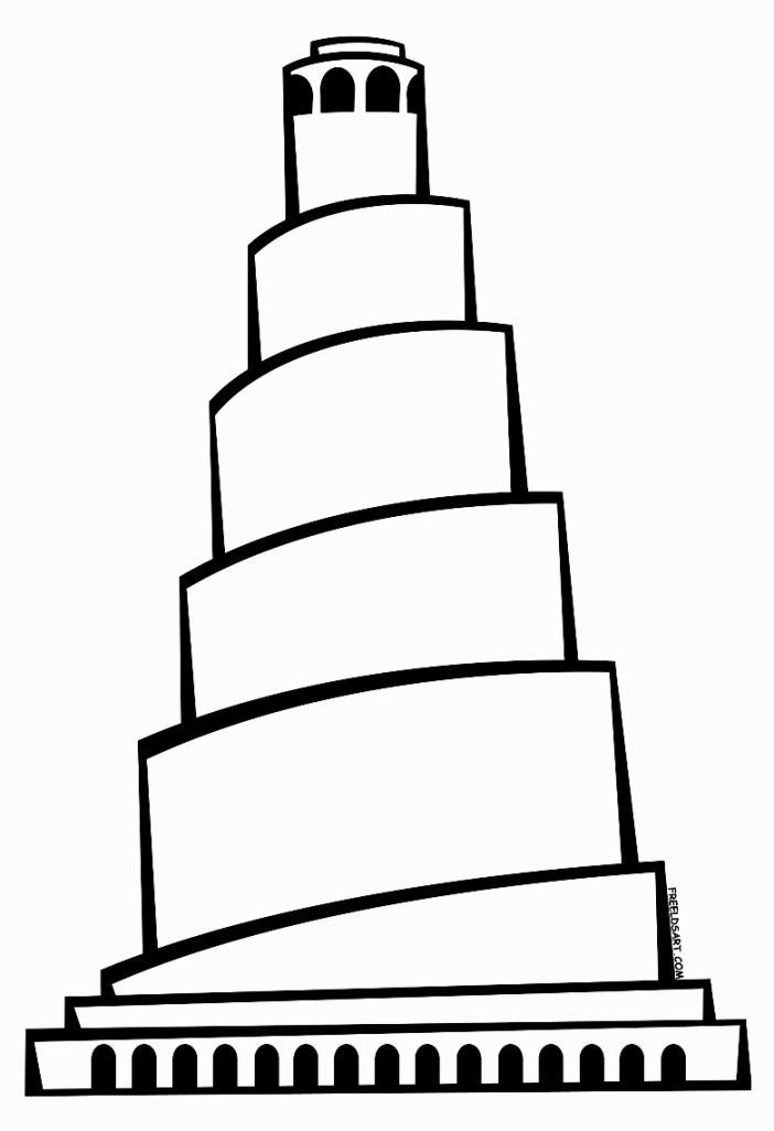 Tower of babel coloring pages
