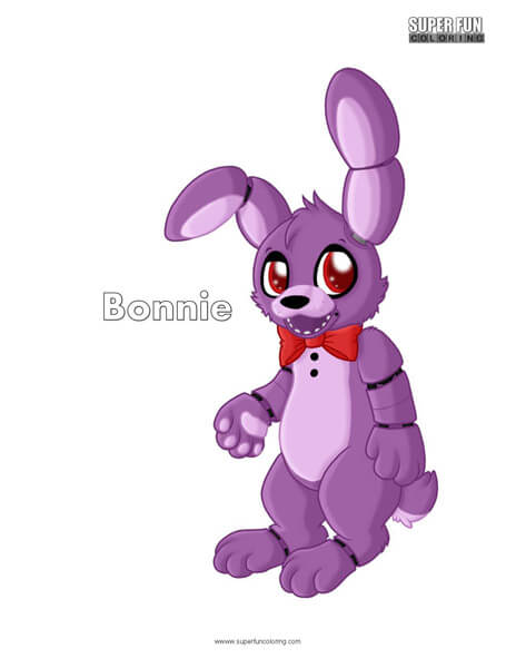Bonnie coloring sheet