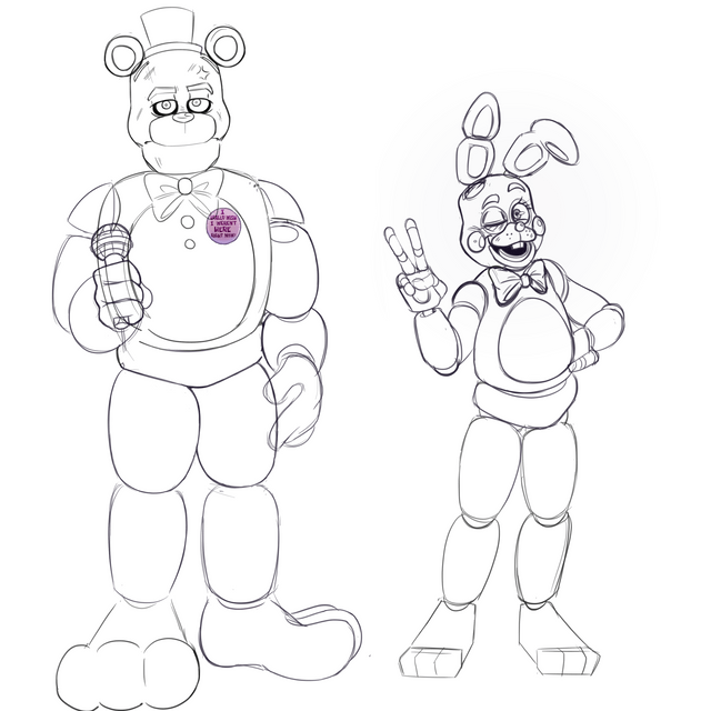 Toy bonnie fanart because he cool rfivenightsatfreddys
