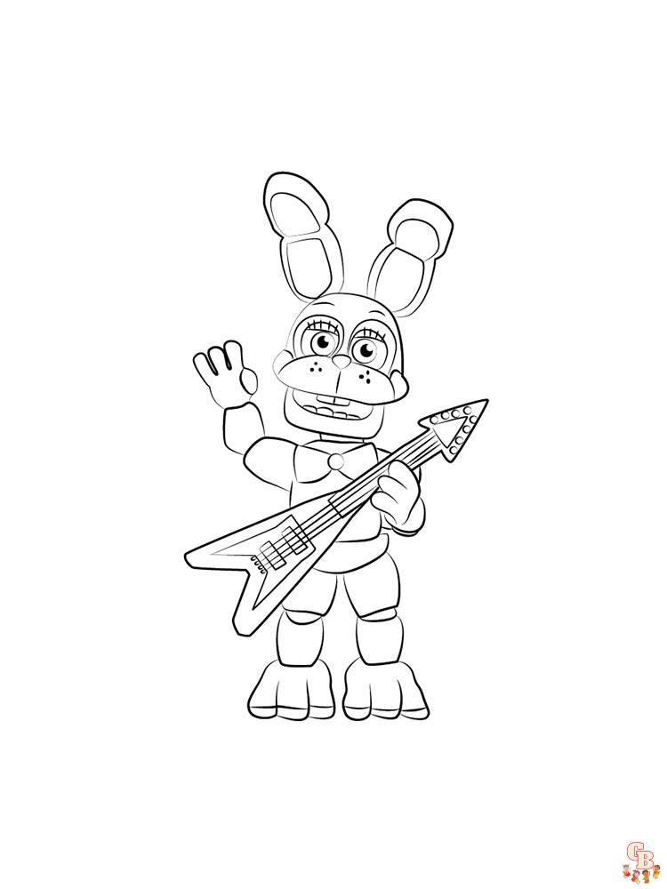 Free printable animatronics coloring pages for kids